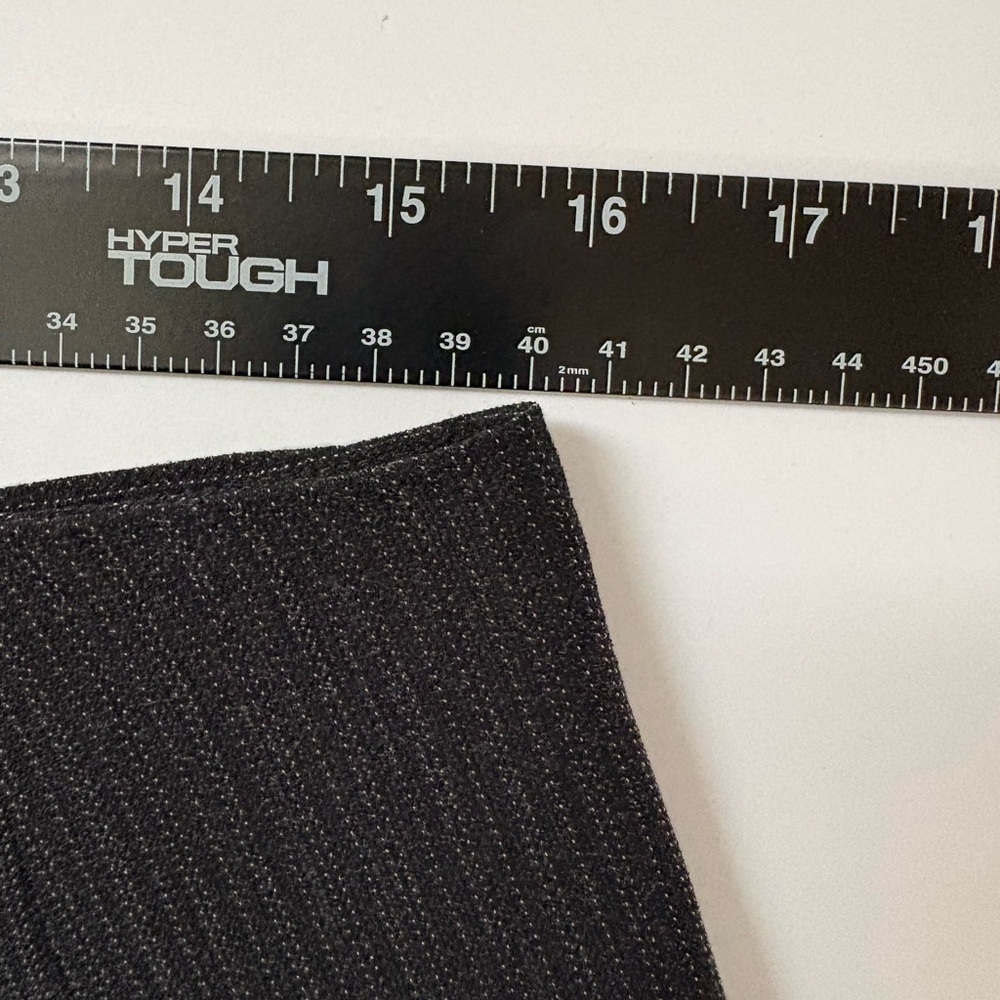 Anne Klein Black Pinstriped Gored Flare Knee Length Skirt Size 10P - Picture 6 of 7